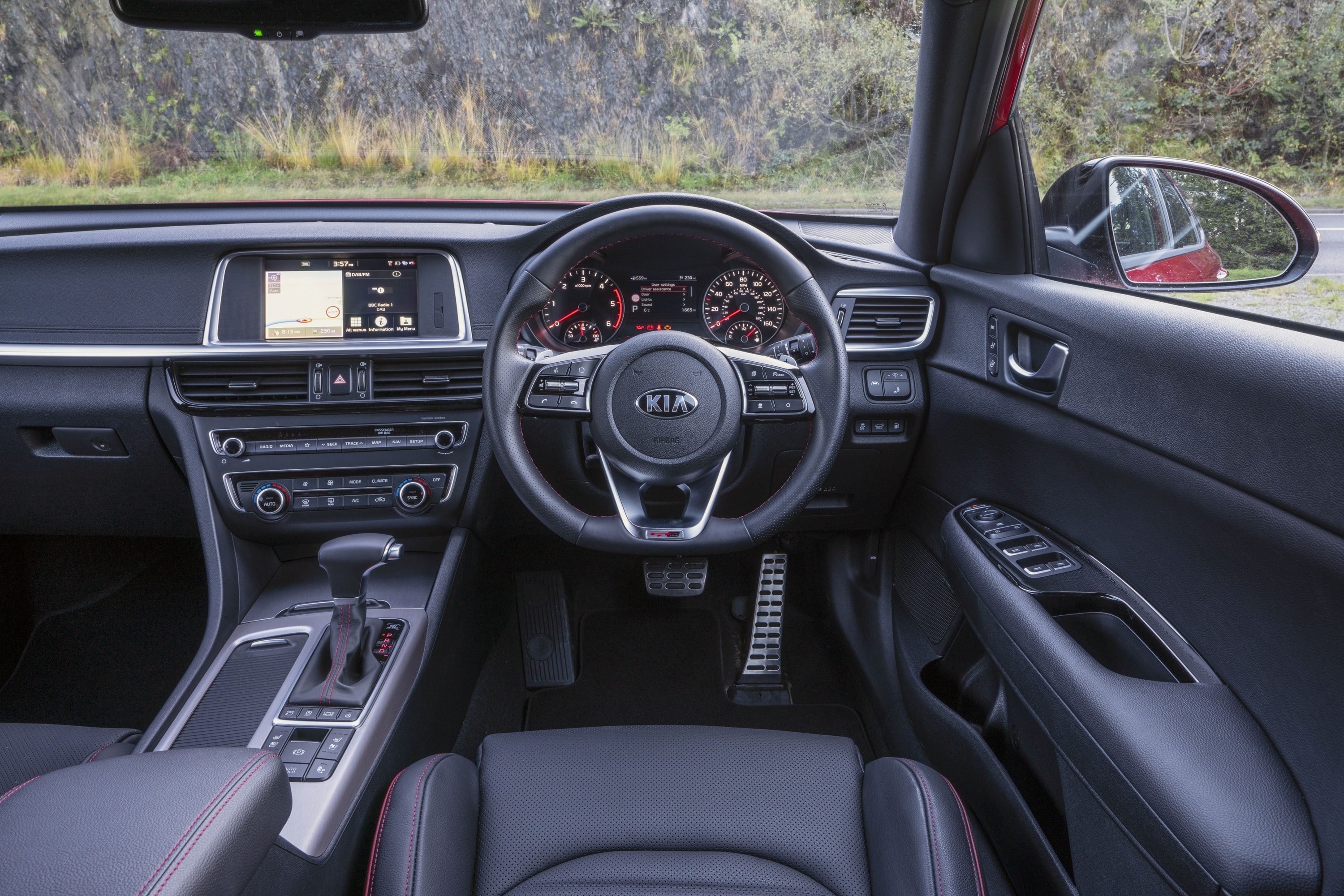 Interior of Kia Optima Sportwagen